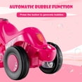thumbnail image 5 of OLAKIDS Kids Motorcycle, 6V Electric Ride On Car with Automatic Bubble Function, Foot Pedal, Headlight, Music, 3 Anti-Skip Wheels Vehicle for Children, Toddler Ages 3+ (Pink), 5 of 10