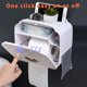thumbnail image 2 of Soporte para papel higiénico, Soporte para papel higiénico montado en la pared, Dispensador de papel impermeable/a prueba de polvo y Portarrollos para baño/inodoro (Blanco) JFHHH pequeña, 2 of 5