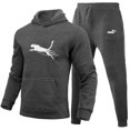 thumbnail image 3 of Conjunto de ropa deportiva de lujo para hombre, Sudadera con capucha y pantalones para correr, para actividades al aire libre, novedad de 2024, 3 of 5