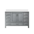 thumbnail image 3 of Jacques 48 in. W x 22 in. D Distressed Grey Bath Vanity and Cultured Marble Top, 3 of 8