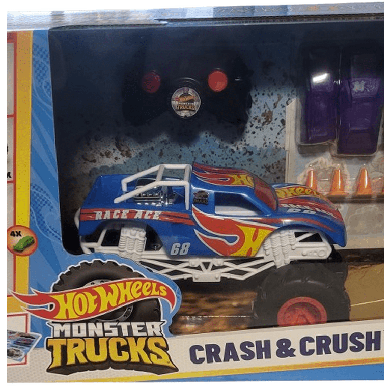Hot Wheels Monster Truck Crash & Crush Race Age Remote Control