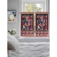 thumbnail image 3 of Independence Day 2 Panel Kitchen Curtains for Windows, Red Blue U.S Flag Butterfly Flowers Striped Bathroom Privacy Curtain, Home Décor Window Treatment for Bedroom/Living Room 55"x45", 3 of 6