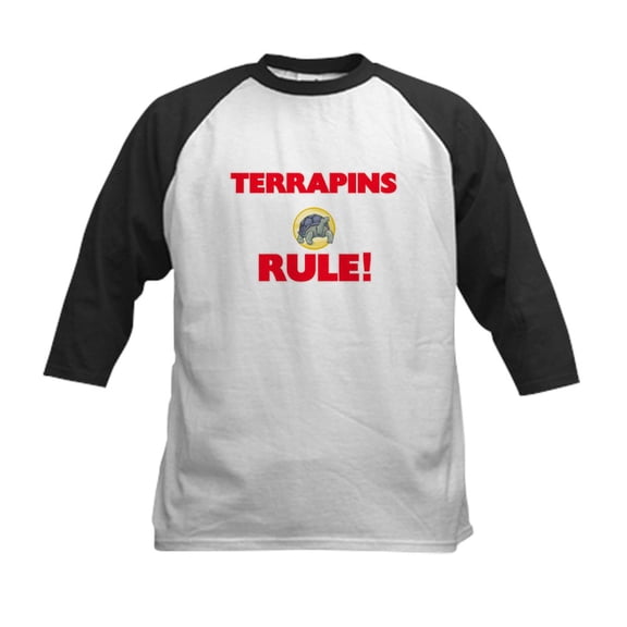 CafePress - Terrapins Rule! Baseball Jersey - Kids Cotton Baseball Jersey, 3/4 Sleeve Shirt