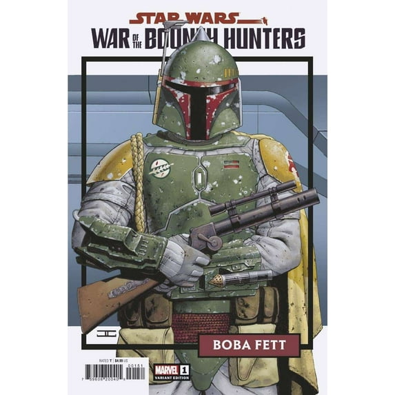 Star Wars: War of the Bounty Hunters #1 (Trading Card variant) VF ; Marvel Comic Book