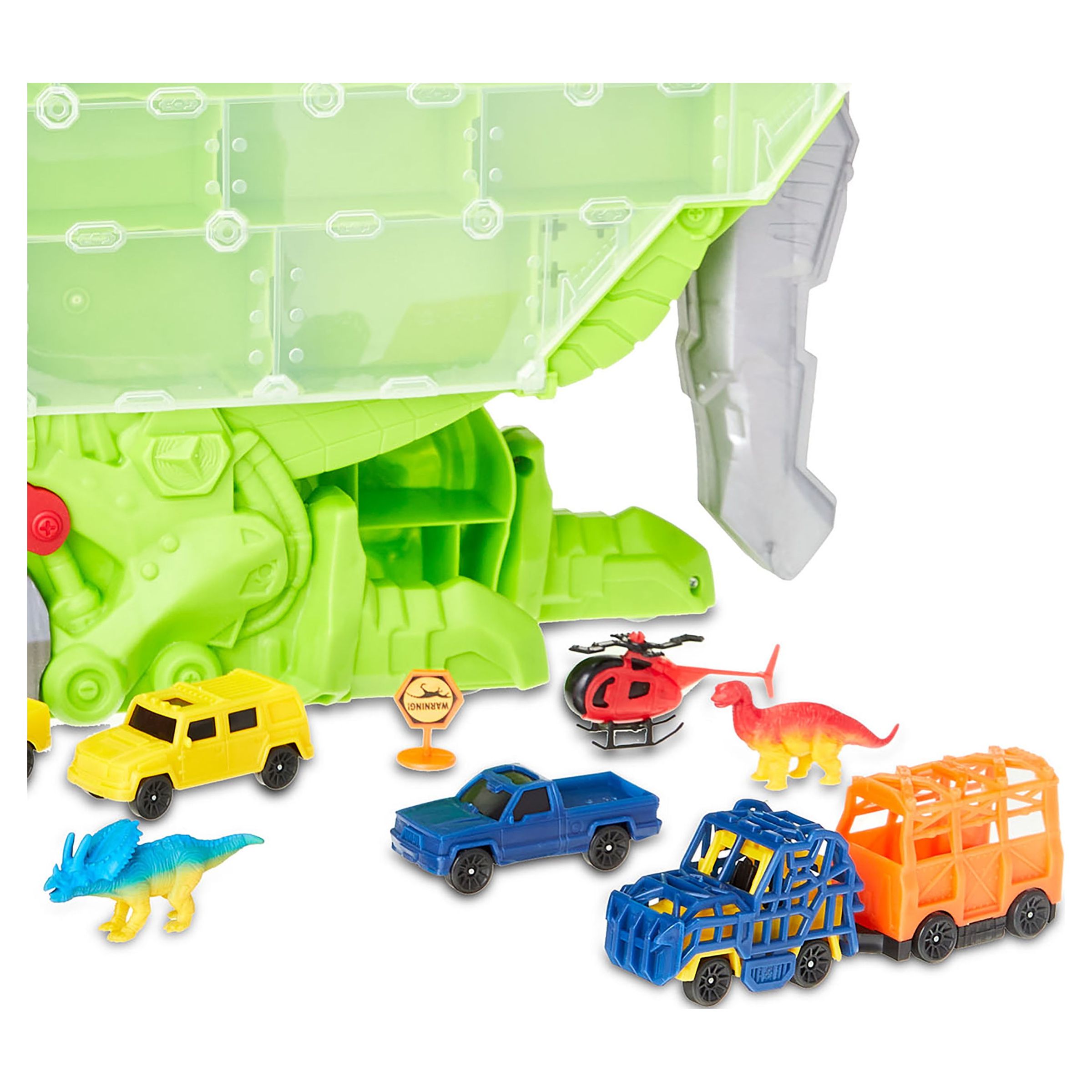 Kid Connection Dinosaur Vehicle Transporter Play Set, 18 Pieces