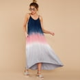 thumbnail image 1 of Nouvelle Robe Contrastée pour Femmes Harajuku Sans Manches Irrégulière Bretelles Spaghetti Robe Froncée Dos Nu, 1 of 2