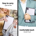 thumbnail image 7 of Decase Durable Transparent Tablet Case for iPad Pro 13 2024,Slim, Shockproof & Lightweight Protective Cover,Scratch-Resistant,for iPad Pro 13 2024 Hybrid PC+TPU Clear Rugged Tablet Cover,Black, 7 of 7
