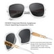 thumbnail image 4 of Lentes de sol polarizados cuadrados brillantes FEISEDY para mujer B2289, 4 of 8