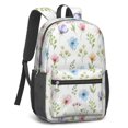 thumbnail image 2 of Pioneer Flower Floral Print Pattern 17" School Backpacks for Teens,Waterproof Oxford Fabric,S-Shape Padded Straps for School,Travel,Hiking,Camping, 2 of 6