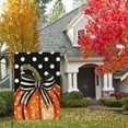 thumbnail image 2 of Fall Pumpkin Garden Flag 12x18 Inch Double Sided for Outside Polka Dot Small Burlap Autumn Holiday Yard Decoration Flag (White-NO.8), 2 of 6