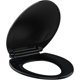 thumbnail image 1 of Qinaqin Toilet Seat Elongated Lid Suave Close Easy Installation Release Cómodo de Profundidadsign Negro, 1 of 6