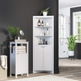 thumbnail image 5 of RiverRidge Madison 1- Door Bathroom Storage Linen Cabinet Organizer with Shelves - White, 5 of 10