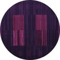 thumbnail image 1 of Ahgly Company Indoor Round Abstract Purple Contemporary Area Rugs, 3' Round, 1 of 4