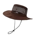 thumbnail image 5 of 2 Pack Visor Bucket-Hats for Men Women Wide-Brim Sun Protection Cap Unisex Casual Solid Color Breathable Hollow-Out Fishing Hiking Fisherman Hat, 5 of 8