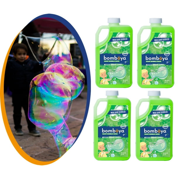 Jabón Líquido para hacer Burbujas Gigantes 4pack Bomboya