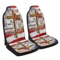 thumbnail image 2 of Cardinal Christian Cross I Am Always With You American flag Seat Covers Cars, ​Car Truck SUV 2 Piec, 2 of 5