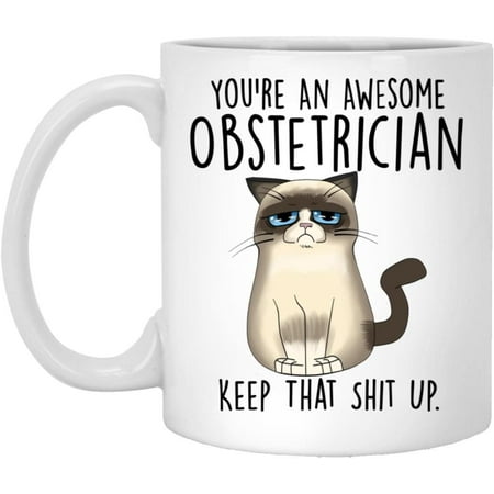 

Obstetrician Mug Funny Obstetrician Cat Mug You re An Awesome Obstetrician Keep That Shit Up Gift For Obstetrician Funny Obstetrician Mug 11oz