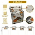 thumbnail image 6 of Burlap Table Runner 70 Inches Long,Thanksgiving Pumpkin Black Checker Non-Slip Kitchen Table Runners for Dining Room Everyday Use Party Table Decorations Fall Maple Leaf Retro Linen, 6 of 9