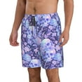 thumbnail image 2 of Logiee flower crystal Skull Print Mens Swim Trunks Quick Dry Board Shorts,Breathable Hawaii Beach Shorts Swimwear Bathing Suits-X-Large, 2 of 6