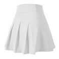 thumbnail image 5 of RUTAYY Women Sports High Waist Walking Hakama Yoga Woman Fitness Loose Tennis Skirt Outdoor Solid Color Smocked Boho Pleated Skirts, 5 of 5