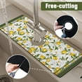 thumbnail image 5 of Kitchen Sink Splash Guard Faucet Mat 15" X 5.5" Lemon Farmhouse Absorbent Fast Drying Mat Faucet Draining Mat Sink Splash Guard Behind Faucet Drip Catcher for Kitchen Bathroom, 5 of 5
