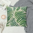 thumbnail image 2 of Nawypu  Outdoor Green Leaves Plant Throw Pillow Covers Cases Decorative Tropical Rainforest Palm Leaves Cushion Square 16 x 16 for Sofa Patio Couch, 2 of 5