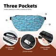 thumbnail image 4 of Naloa Dolphin Print Running Belts for Men Women,Running Fanny Pack with 2-Zipper Pockets,Waterproof Waist Pack for Travel Hiking Running Outdoor Sports, 4 of 8