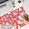 thumbnail image 4 of Long Mouse Pads for Desk,Red Christmas Deer and Gift Pattern Desk Mats on Top Of Desks, Desk Mouse Pad Extra Large with 3mm Non-Slip Base and Stitched Edge for Gaming,Office,Work,Home 31.5x11.8in, 4 of 5