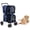 Blue, variant on Double Dog Stroller for 2 Dogs Cats Small Medium Sized, 4-Wheel Foldable Pet Stroller with Detachable Carrier Basins, Dual Cabin Travel Carriage for Car Seat Walking Jogging Camping, Heavy Duty Setup