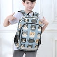 thumbnail image 6 of FORMRS Unisex School Backpack 17" Student Travel Bag with Laptop Compartment, Cartoon Cute Cat, 6 of 7