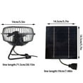 thumbnail image 5 of Beisidaer 4'' USB Solar Fan Portable Adjustable Support Electric Fan, 5 of 8