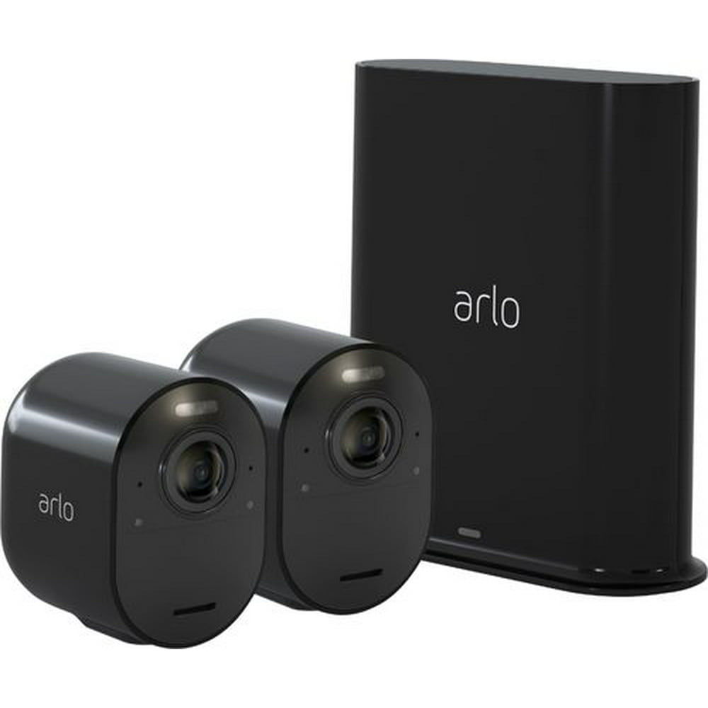 Arlo Ultra 2Camera Indoor/Outdoor Wire Free 4K HDR Security Camera System Black Walmart