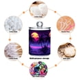 thumbnail image 6 of Yayeee 2 Pack Qtip Holder Bathroom Cotton Swab Canister with Lid Clear Dispenser Set, Pink Digital Art, 6 of 6