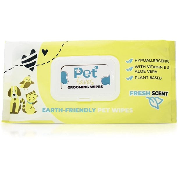 Plant Based Pet Cleaning Wipes Aloe & VitaminE Dog Grooming Wipes