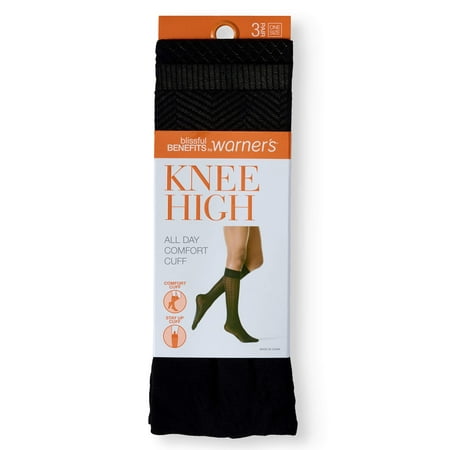 

Blissful Benefits by Warner s Sheer Knee Highs 3 Pack