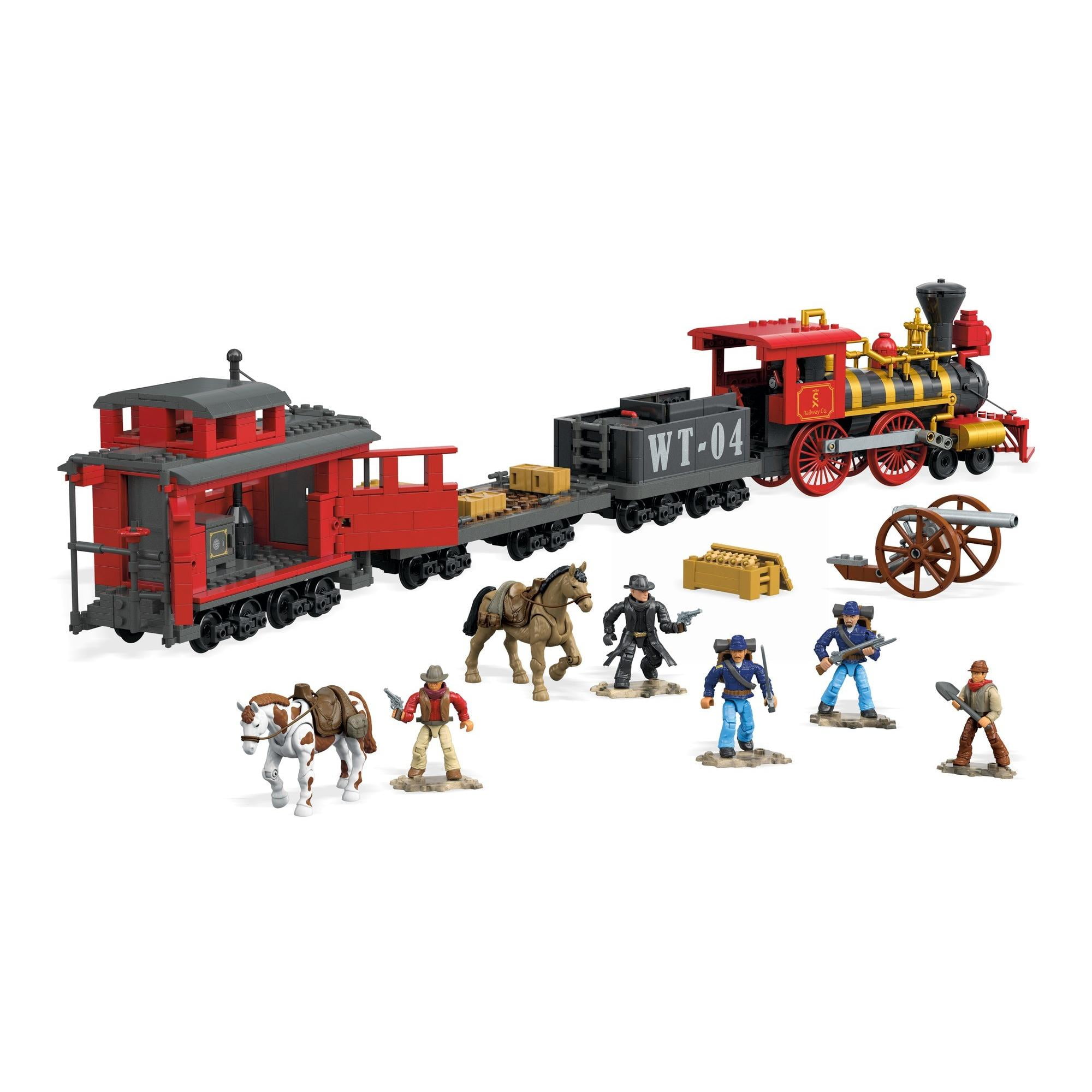 mega construx probuilder train heist