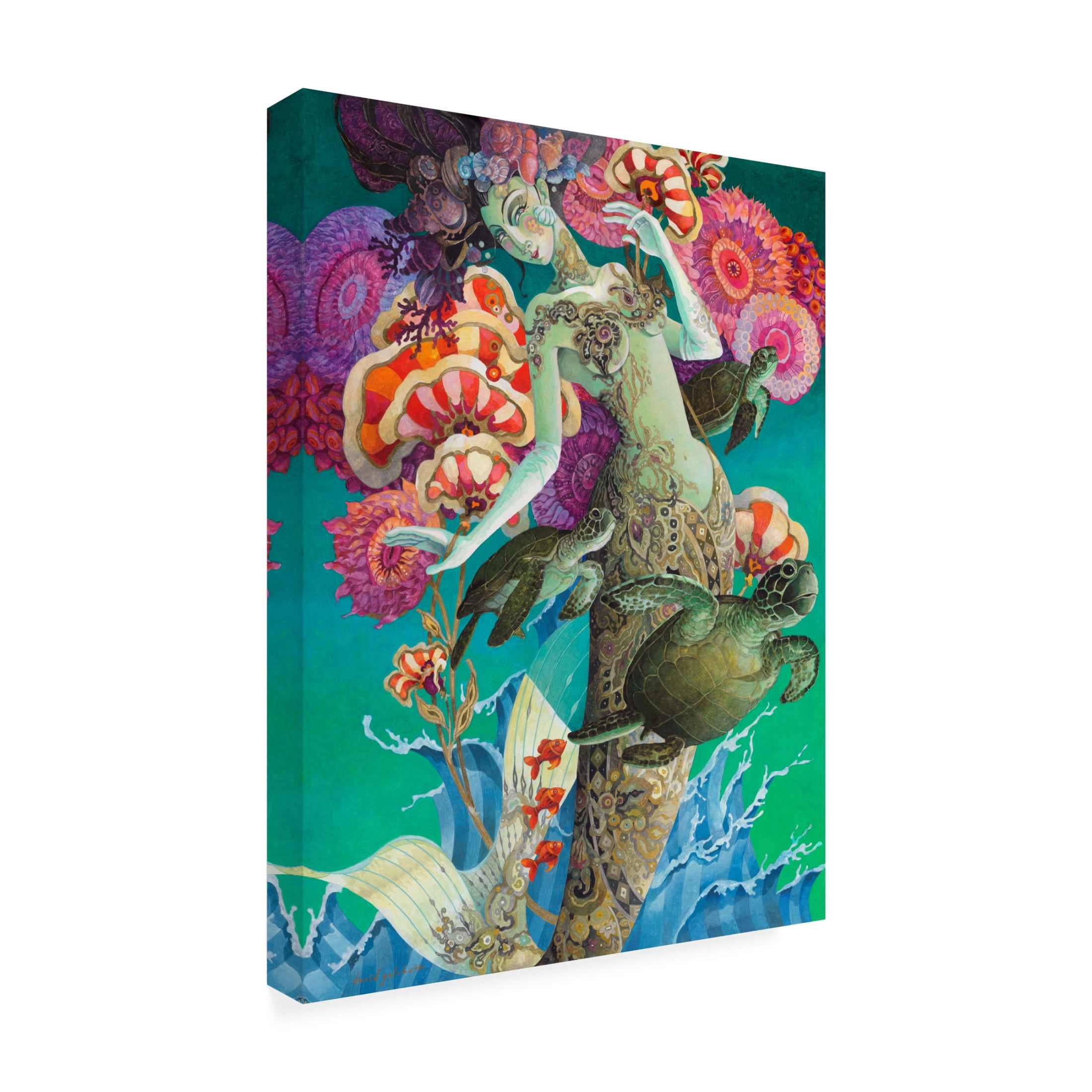 Canvas Wall Art - David Galchutt 'Rise Up' Wall Art for Living Room, Bedroom, or Office Décor by Trademark Fine Art - 14 x 19 Inches