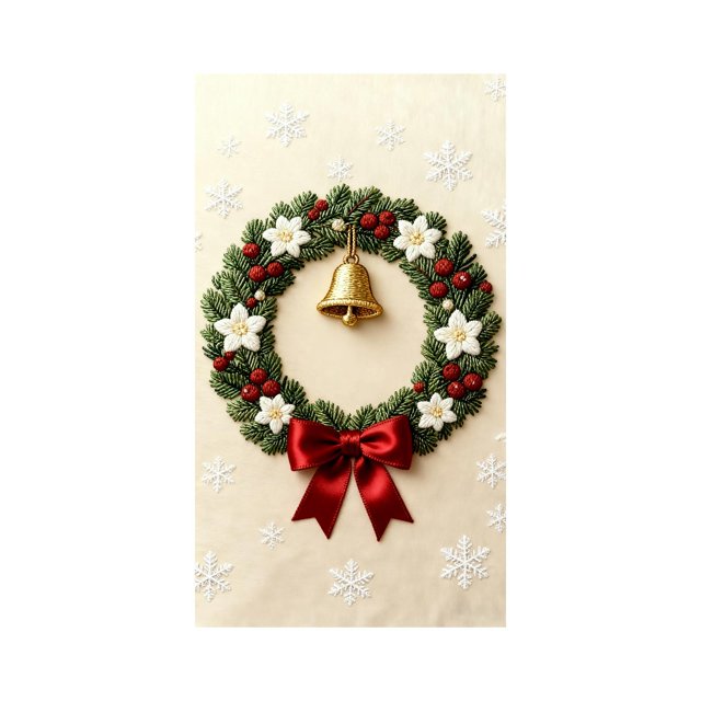 Decoraciones de Navidad Interior 35 X 72 Pulgadas Estilo de Bordado 3D Puerta de Navidad Cortina de Puerta Cortina de Puerta Puerta de Navidad Y Decoraciones de Pared Decoraciones de Fiesta