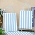 thumbnail image 4 of 36Pcs Blue Stripe Paper Gift Bag Treat Bags with Handles White Blue Striped Candy Goodie Bags for Baby Shower Wedding Party Favors Supplies, 4 of 4