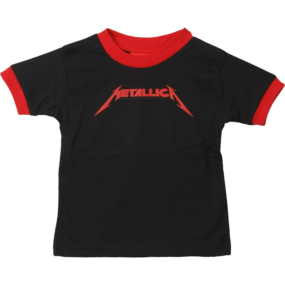 Metallica Metallica Boys' Red Logo Childrens Tshirt Black Walmart