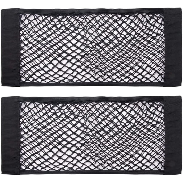 Juego de 2 redes de almacenamiento universales para coche de 61 x 24,1 cm