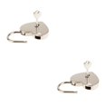 thumbnail image 1 of Riwesomey Heart Shape Lock Adorable Solid Color Cabinet Drawer Home Replacement Padlock Locking Key with Tool Decorative Wardrobe plata 2Conjunto, 1 of 6