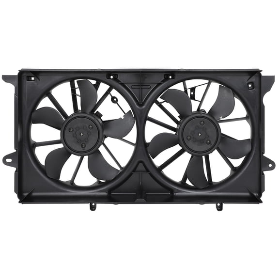 cciyu Dual Radiator Condenser Fan Fit for 2015-2020 for Cadillac for Escalade 2015-2020 for Cadillac for Escalade ESVor GMC for Sierra 1500 624050,621619,23123633,23123634,23123635,23390829