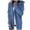 Z_Blue-3, variant on YAYUBA Jackets for Women Oversized Plaid Long Sleeve Hooded Jacket Fall Winter Casual Warm Outwear