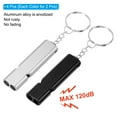 thumbnail image 3 of Uxcell Survival Whistle, 4 Pack Loud Sound Safety Whistle for Hiking, Black, Silver, 3 of 6