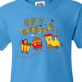 thumbnail image 4 of Inktastic Happy Thanksgiving Turkey Train with Food Youth T-Shirt, 4 of 5