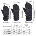 thumbnail image 2 of Kids Winter Cold Weather Ski Gloves Boy-Girl Warm Windproof Snow Gloves Navy 7-11 Years, 2 of 8