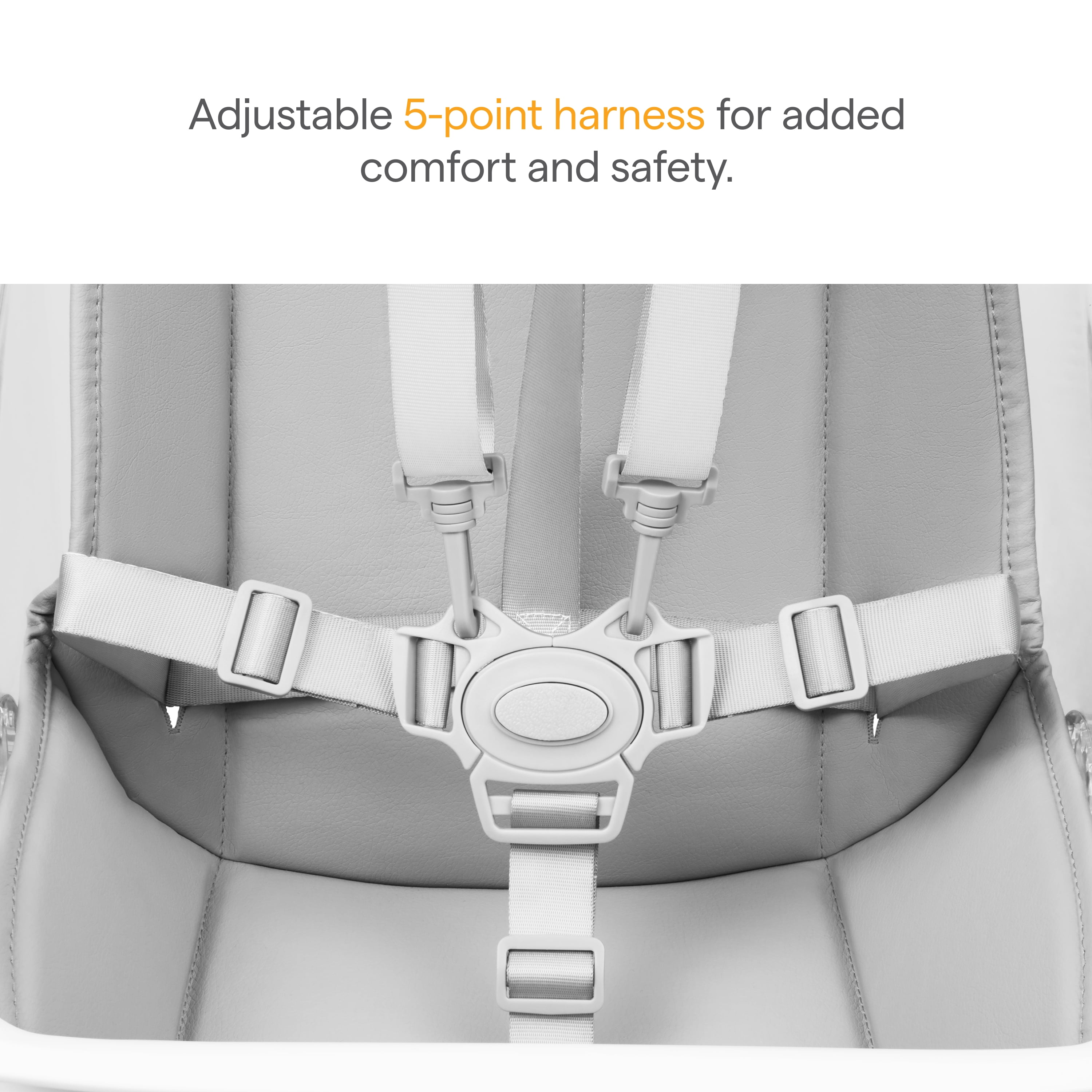 Munchkin® 360° Cloud™ Baby and Toddler High Chair, White, Unisex