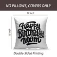 thumbnail image 2 of LALILO Throw Pillow Covers Modern Brush Lettering Happy Birthday Cushion Cover 18" x 18", 291 Pack, 2 of 6