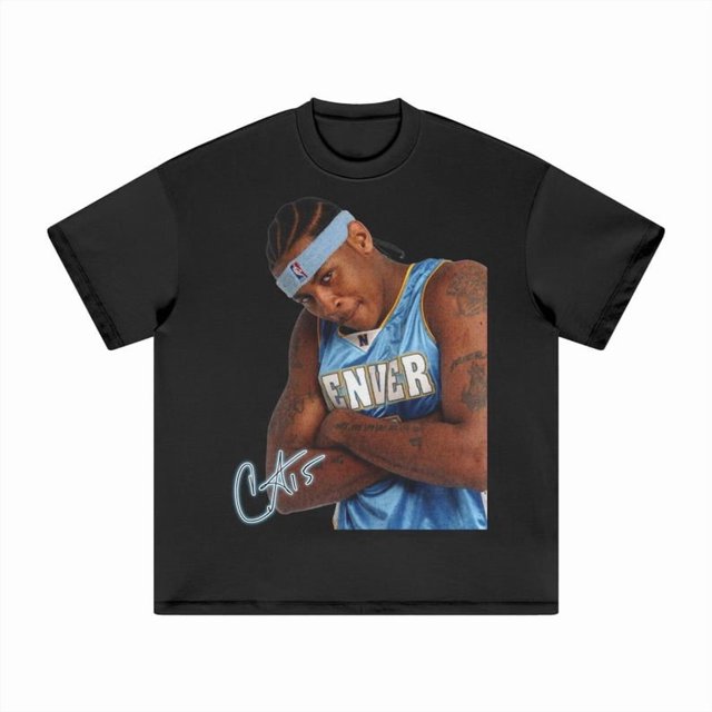 Vintage Carmelo Anthony T-Shirt Tons Terre Brouillard - comme sur l'Image - m